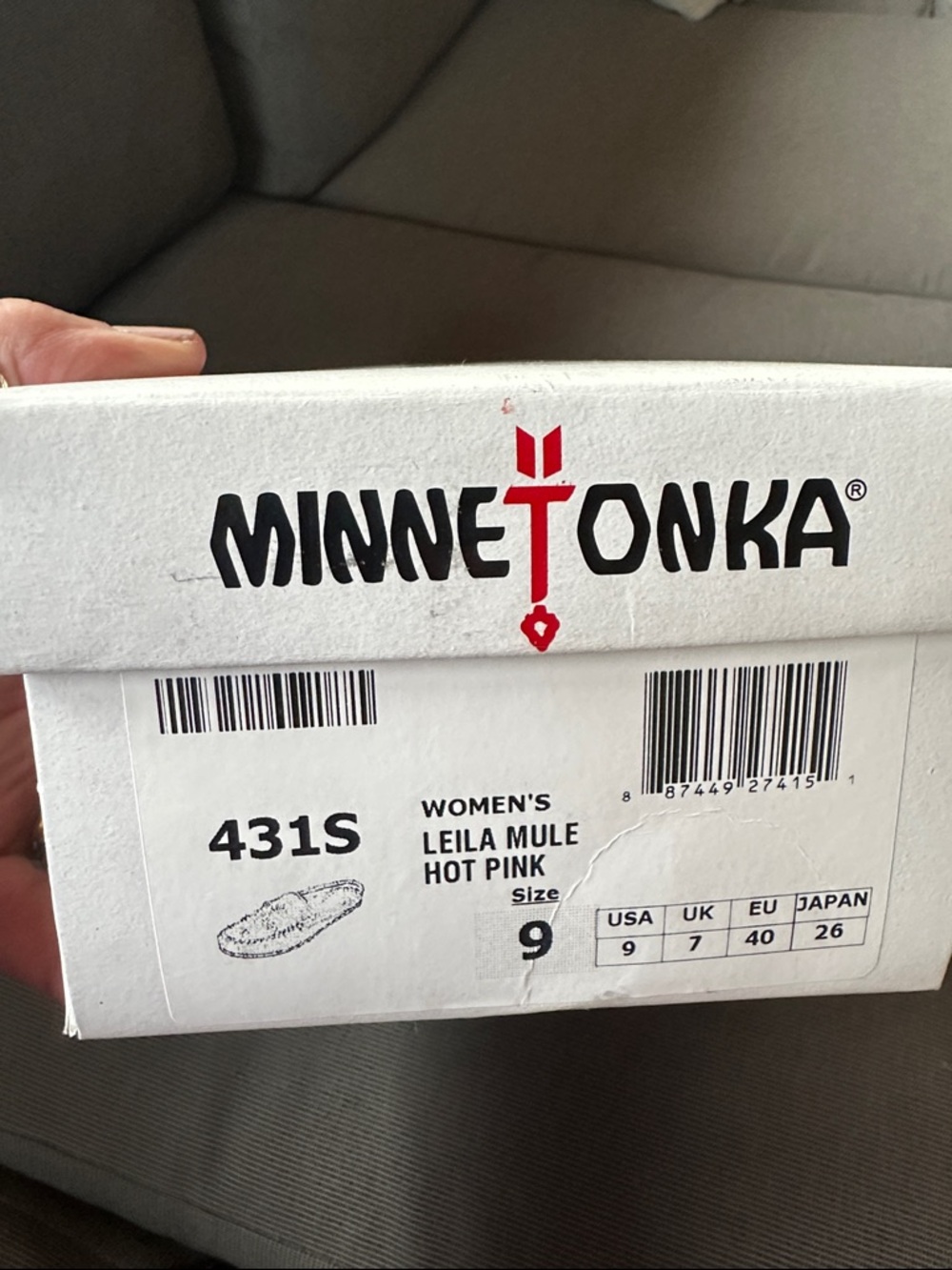 Minnetonka Pink Suede Moccasin Mules size 9 EUC - Picture 9 of 10